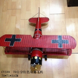 雙翼飛機 y15565 鐵材藝術-鐵材擺飾系列-立體擺飾系列