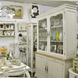 y13545傢俱系列-復古白色餐櫃