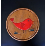 圓凳紅色小鳥(BIRD)-y15187傢俱系列-實木家具