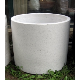 水磨石花器 y15045 花器系列 水磨石圓桶形-1號