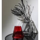 不規則花瓶‧冷斑效果(紅‧小)-y16318 立體雕塑.擺飾 立體擺飾系列 - 器皿.花器系列 / 擺件插花