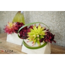 y15874 自然風多肉植物小盆造型花藝設計 茶几桌上擺飾 會場佈置 (花藝設計-小品盆花 )