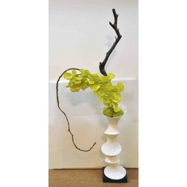 y14407 花藝設計- 茶几用直立式- 竹節瓶造型花藝