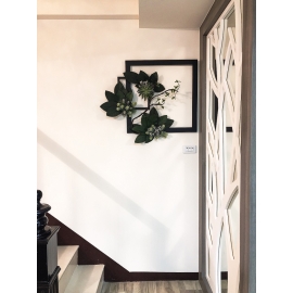窗框造型花藝 y16158 花藝設計.花材果樹 花藝設計-壁式花藝