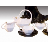 y11266 餐茶玻璃系列- 簡歐新磁瓷器-8件天鵝茶具組
