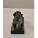 雕塑擺飾 (y15068  銅雕長毛狗  銅雕動物)