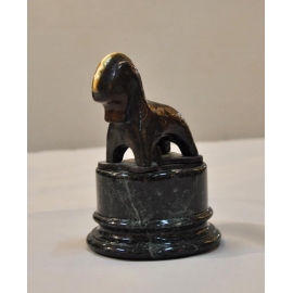 雕塑擺飾 (y15074  銅雕石雕狀小馬  銅雕動物)*