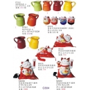 陶瓷擺飾系列y13851 新品目錄- 陶瓷擺飾系列-四色陶瓷壺(大)