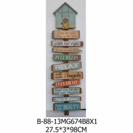 房屋指示牌木壁架-y15138 立體雕塑.擺飾 立體擺飾系列-其他