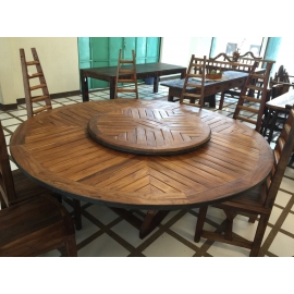柚木大型圓桌y15178傢俱系列-實木家具(訂製品)