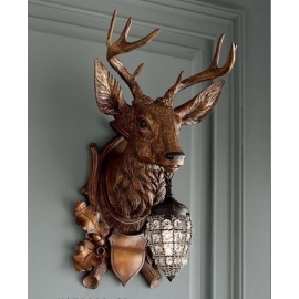 鹿頭造型壁燈-金-y15163-燈飾-壁燈