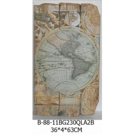 世界地圖壁飾西方-y15165立體壁飾-世界地圖系列