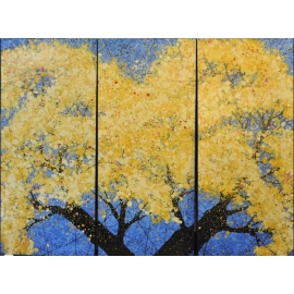 油畫樹木/3入-y15362-畫作系列