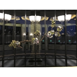 壁飾花藝-y16188花藝設計.花材果樹 花藝設計-壁式花藝