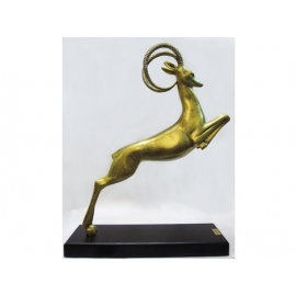 y12391 銅雕 - 銅雕動物 - 跳羚羊