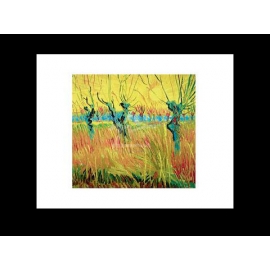 y00295 複製畫 Van Gogh梵谷-Pollarded 楊柳和日落MF35