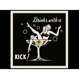 y00336 複製畫 Retro-Drinks with a Kick R1107