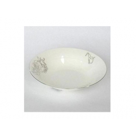 y00614白金牡丹骨瓷湯盤16cm H0202-10