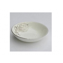 y00622白金牡丹骨瓷調味盤7.5cm H0202-02