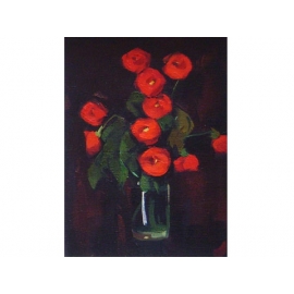 y01007 油畫(花系列) 玫瑰