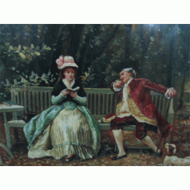 公爵與夫人-y01093 油畫(人物) 