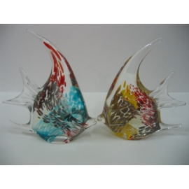 玻璃水晶神仙魚 y01184 水晶飾品系列 No.025(缺貨中)