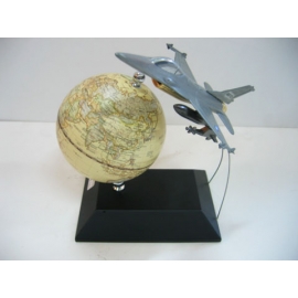 飛機造型地球儀 y01361  LA-1036-5 立體雕塑.擺飾 地球儀系列--無庫存