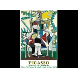 y01427畢卡索Picasso複製畫Woman in Garden  P605(手繪作品)