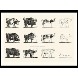 y01432畢卡索Picasso複製畫Le taureau (serigraph)  P278