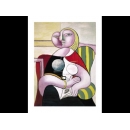 y01442畢卡索Picasso複製畫La lecture (Woman Reading)  LF34