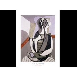 y01447畢卡索Picasso複製畫Seated Woman, 1927  LF108