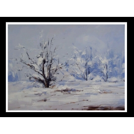y01665(油畫抽象)雪景07YG-01969
