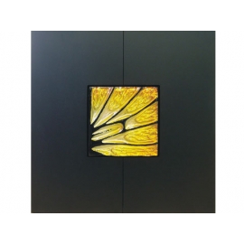 琉璃-蝶舞(黃) y01962 玻璃壁飾系列 (無庫存)