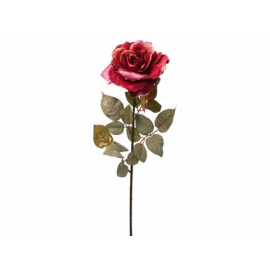 y02330-花材-金典花材-金邊玫瑰(美麗紅 )