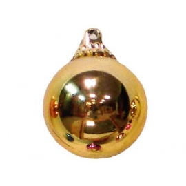 y02581-裝飾球-亮面球.亮光球(金色)15CM