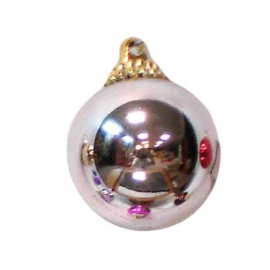 y02584-裝飾球-亮面球.亮光球(銀色)7CM-6入