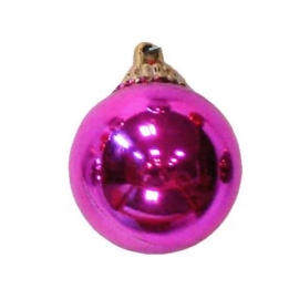 y02586-裝飾球-亮面球.亮光球(粉紅色)10cm