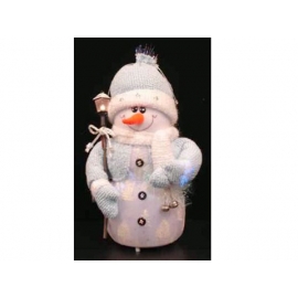 y02593-玩偶-藍帽雪人