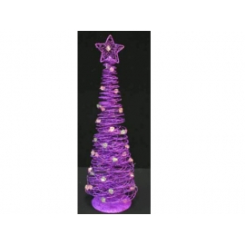 y02673-架構-鑲珠鐵絲樹(紫色)