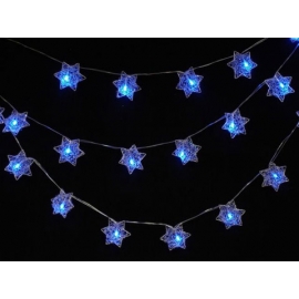 y02861-LED聖誕燈-星星串(藍色)(20個)