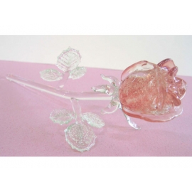 夜光琉璃水晶玫瑰(紅) y03262 水晶飾品系列-琉璃水晶
