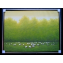 春天的羊群-y03483-油畫(已售出)