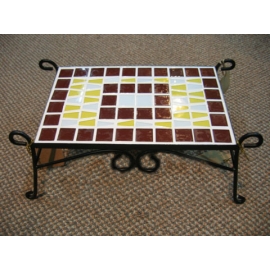 y03826 鐵材藝術-馬賽克系列-馬賽克長桌造型擺飾