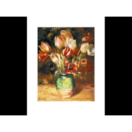 y09500 複製畫 Renoir-Tulips in a Vase-PF636