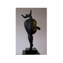 黑美人雕塑-雀躍A y09795 立體雕塑.擺飾 立體雕塑系列-人物雕塑系列