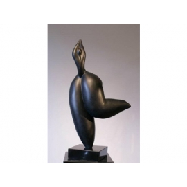 黑美人雕塑-雀躍D y09798 立體雕塑.擺飾 立體雕塑系列-人物雕塑系列