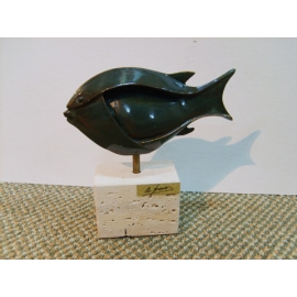 y09913西班牙銅製雕塑魚(BL-702TX)