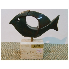 y09916西班牙銅製雕塑魚(BL-706TX)