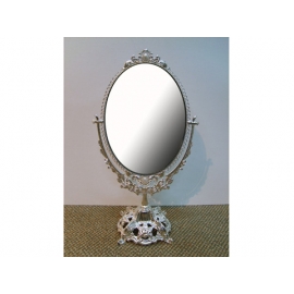 韓國錫雙面鏡子 y13458 時鐘.溫度計.鏡子 鏡子 韓國錫雙面鏡子(銀、金雙色)