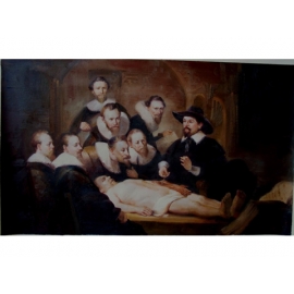 世界名畫臨摹-杜爾博士的解剖學課(尺寸可訂製)-y09995
